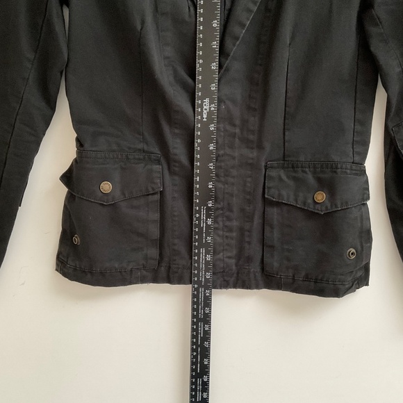 Zadig & Voltaire Virginia Jacket XS Black Grunge Military Till I Die Punk Y2K - Picture 5 of 14